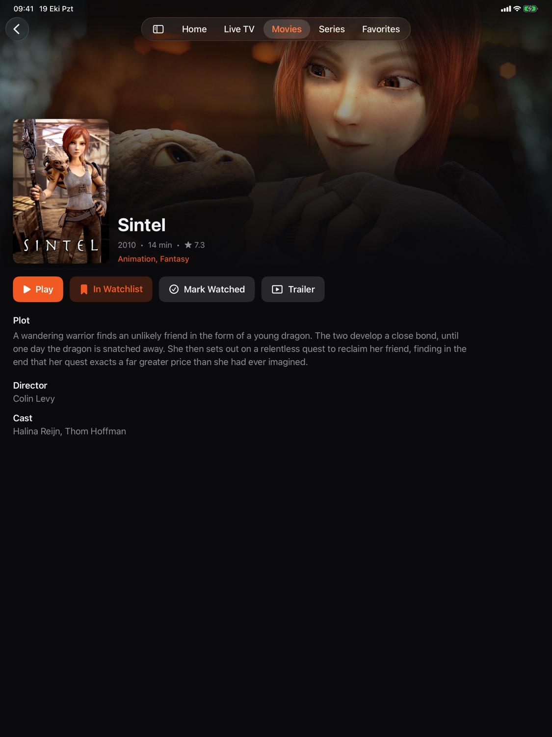 Movie page
