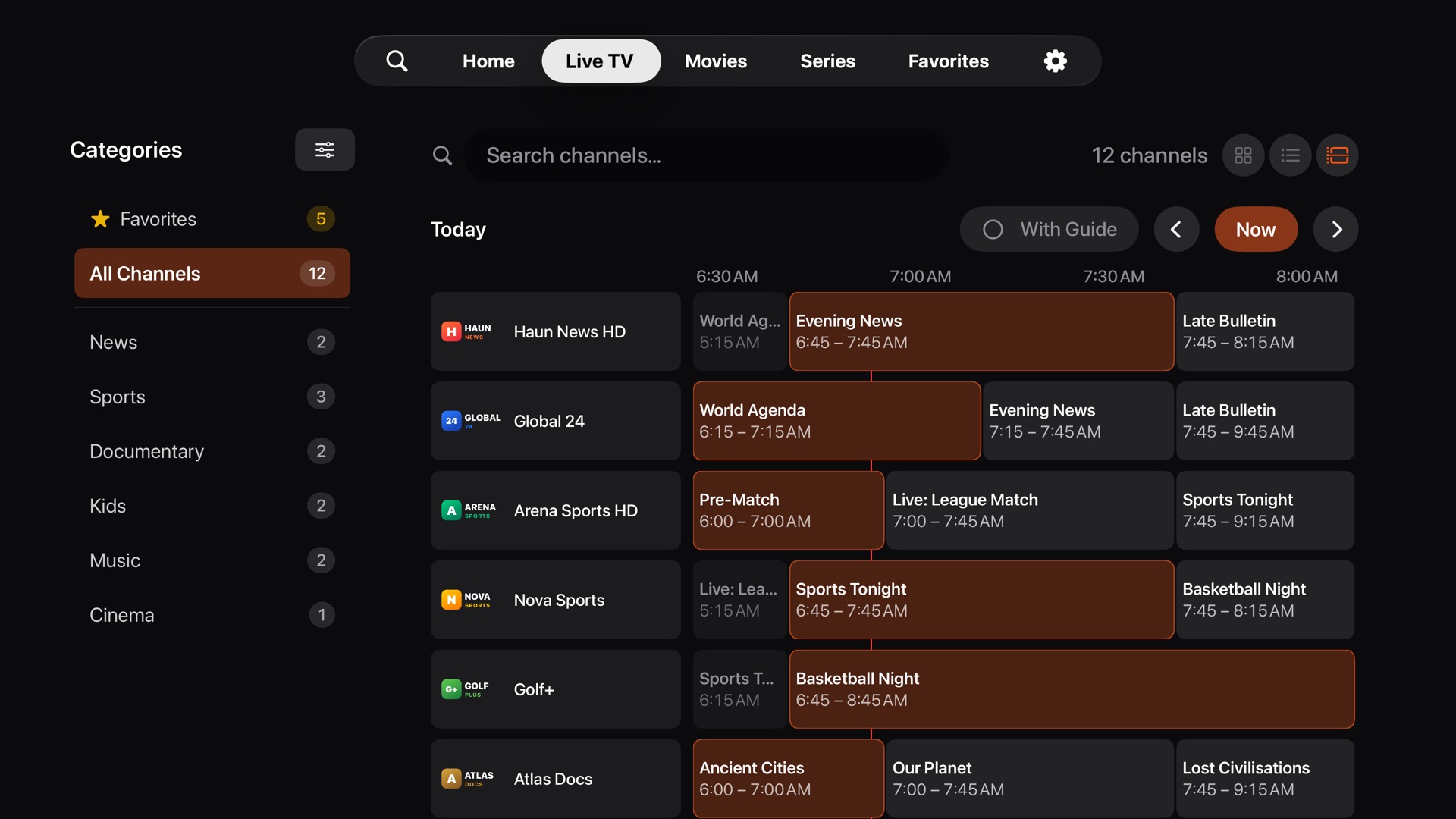 The TV guide on Apple&nbsp;TV